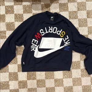 Nike navy Crewneck Graphic Sweater